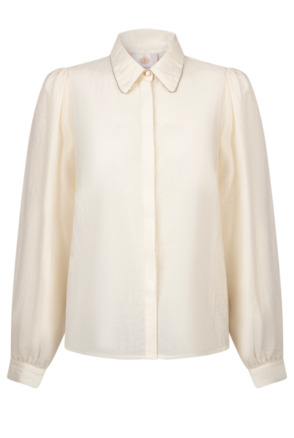 Aaiko Dames Top Ecru Tencel Nylontop