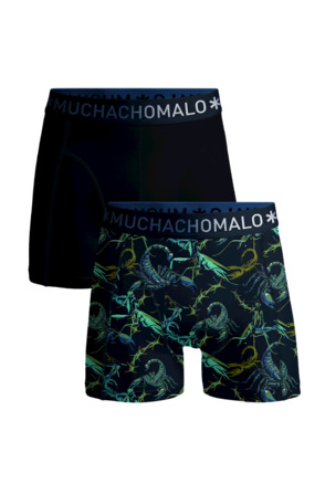 Jongens 2-Pack Boxershorts print/effen Print/Black