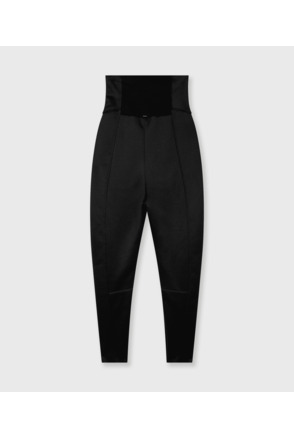 10DAYS Dames hoge taille scuba broek polyester mix