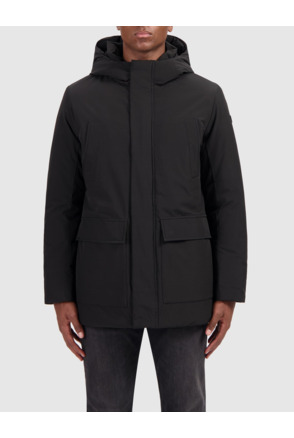 Logo Badge Parka 100% Polyester Men