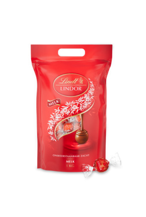 Lindt LINDOR Melkchocolade bonbons 1000g