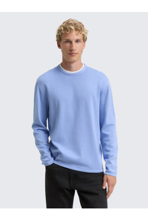 Gebreite trui met kraagdetail