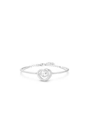 Generation Soft Bangle Rhodium shiny Crystal