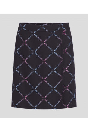 DIAMOND PRINT SHORT SKIRT