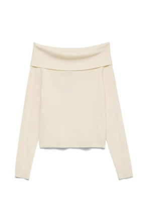 Rib Fit Off Shoulder Long Sleeves (L/S)