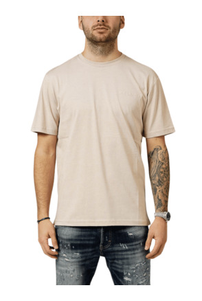 MY BRAND CHEST LOGO CAMEL T-SHIRT