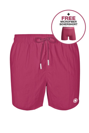 Jongens Zwembroek Effen Pinkish Red