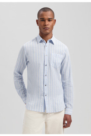 Clay Shirt Seersucker Stripe