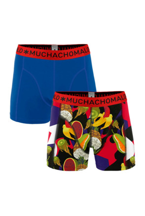 Jongens 2-pack shorts Gmo Print/Blue