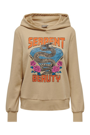 ONLNOMI L/S SNAKE HOOD BOX SWT