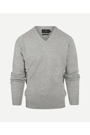 Lambswool V- neck Sweater