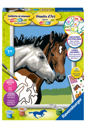 Ravensburger Schilderen op nummer Paardenvriendschap - Hobbypakket