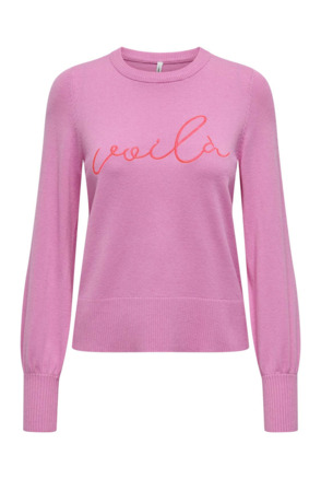 ONLIBI LS EMB O-NECK CC KNT