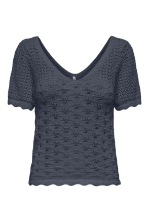 ONLBECCA LIFE SS V-NECK TOP KNT