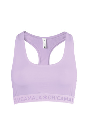 Dames 1-pack racer back effen Pink