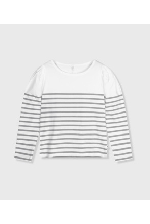 puff long sleeve tee stripes