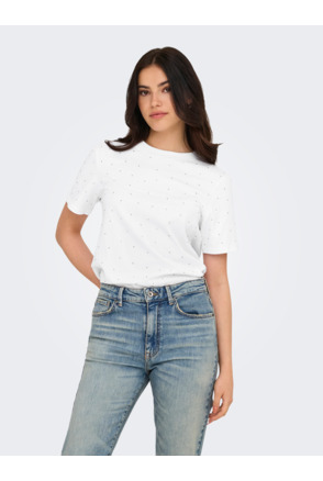 ONLMONJA S/S STUDS TEE JRS