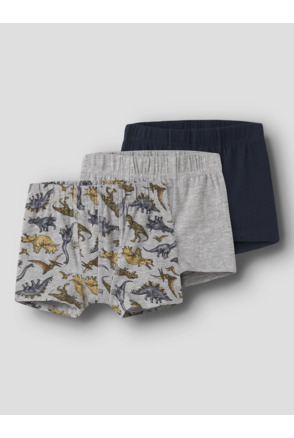 NMMPTIGHTS 3P GRIJS MELANGE DINO INJ Jongens