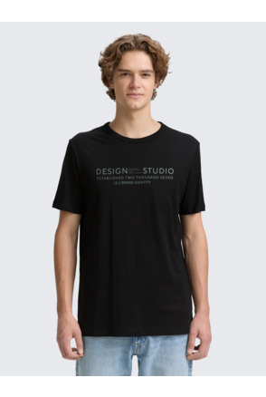 Basic T-shirt met logoprint