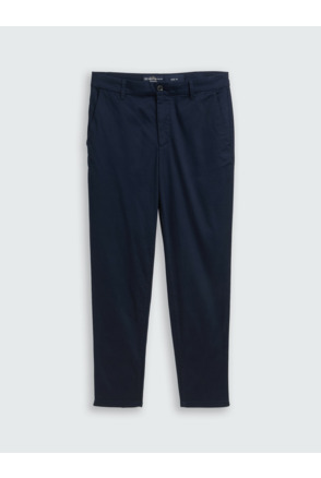 Regular fit chino broek met structuur