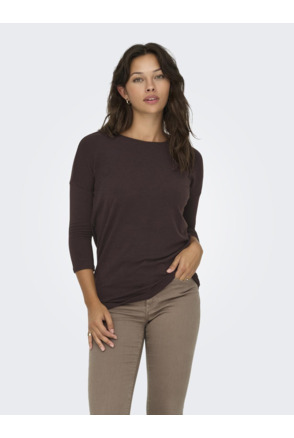 Loose Fit O-Neck 3/4 Sleeves (3/4) Top met ronde hals en 3/4 mouwen voor dagelijks comfort
