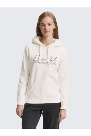 Hoodie met logo-opdruk
