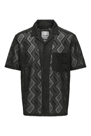 Regular Fit Resort Kraag Korte Mouwen (K/M) Heren