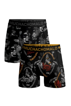 Mannen 2-pack shorts Gangsta paradijs Print/Print