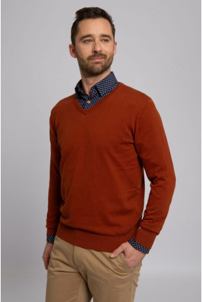 Suitable Pullover Vini V-Hals Oranje