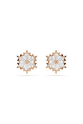 Magic Pierced Earrings Stud MFO Rose Gold shiny White