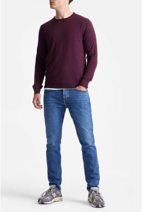 King Essentials The John Pullover Merino Burgundy