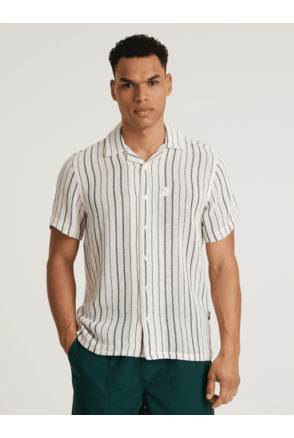 Chasin Heren Shirts Korte Mouw Stripe Doby S