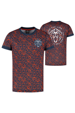 Orange Lion Sportshirt - Navy - Unleash The Lion