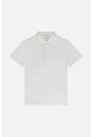 De gladde polo in het wit Unisex
