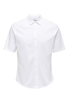 Slim Fit Overhemdkraag Korte Mouwen (K/M) Heren