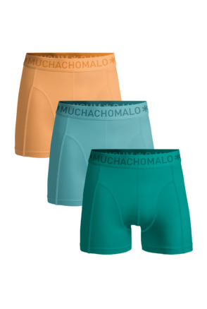 Jongens 3-Pack Boxershorts Effen Green/Blue/Orange