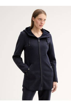 Hoodie-sweater in twilllook