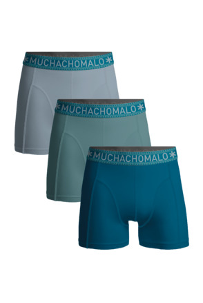 Heren 3-Pack Boxershorts Effen Blue
