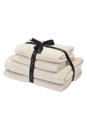 Rio - Handdoek bundel - GOTS KATOEN - 2x 50x100 + 2x 67x130 cm - Birch