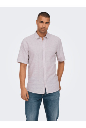 Slim Fit Overhemdkraag Korte Mouwen (K/M) Heren