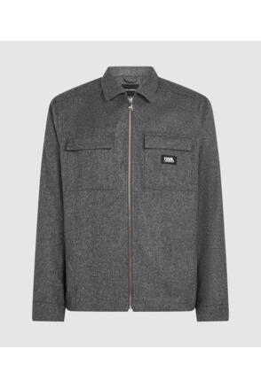 BRUSHED MELANGE OVERSHIRT