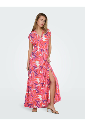 ONLMINDY S/S V-NECK MAXI DRESS WVN