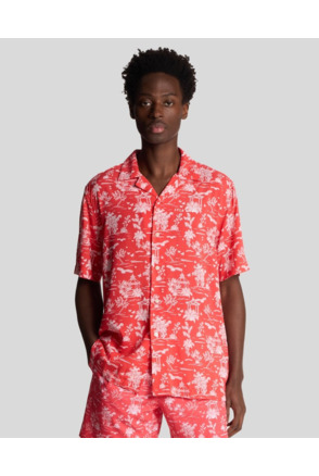 Botanical Garden Print Resort Shirt