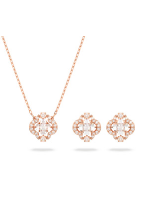 Una Sparkling Dc Set Rose Gold shiny White