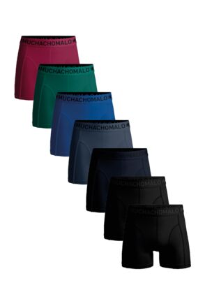 Men 7-Pack Boxer Shorts Solid