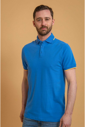 Suitable Fluo B Polo Blauw