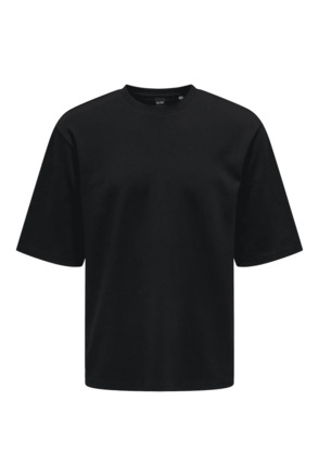 Relaxed Fit O-hals T-shirt met korte mouwen in relaxte pasvorm voor heren Heren