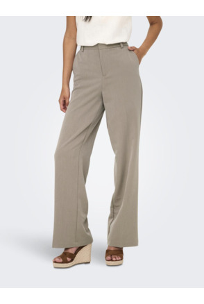 Straight Tapered Fit Broek met wijde pijpen, Straight Tapered Fit en hoge taille