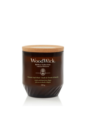 WoodWick ReNew Tomato Leaf & Basil Medium Candle