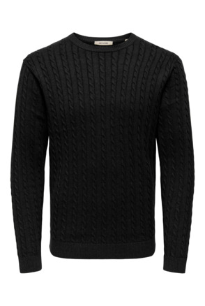 ONSLOUI REG 12 CABEL CREW KNIT NOOS